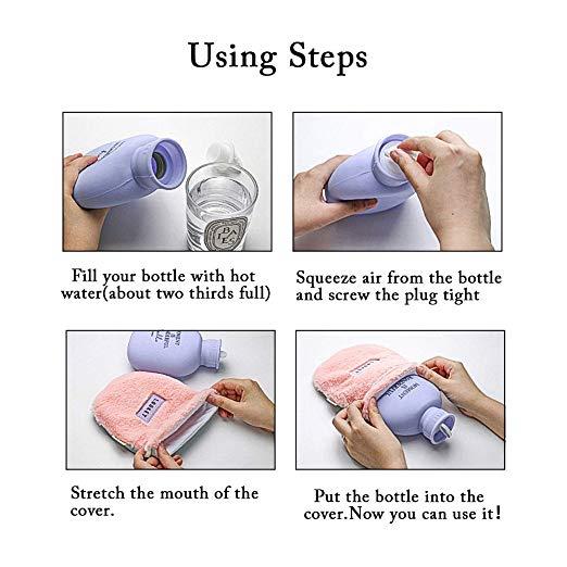 Silicone Hot Water Bag Version Soothes Pains Health Safety