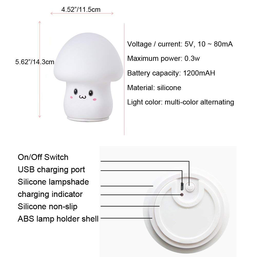 Rechargeable LED Soft Silicone Breathing Lamp Rechargeable LED Soft Silicone Breathing Lamp