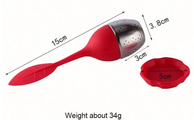 Leaf Stainless Steel Silicone Tea Infuser
