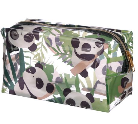 Handy Clear PVC Promotional Bag Panda Design