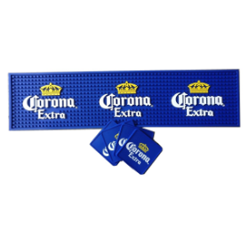 custom logo pvc spill mat coaster