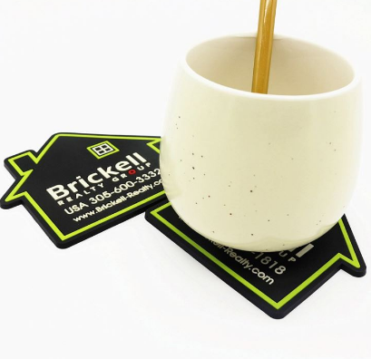 House Shaped Coaster Real Estate Promotional Item
