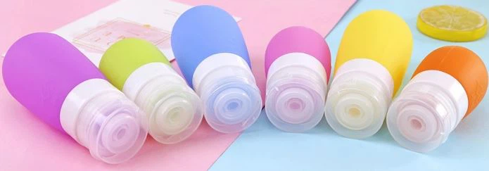 Silicone PortableTravel Bottle For Lotion Shampoo Bath Cosmet Silicone PortableTravel Bottle For Lotion Shampoo Bath Cosmet