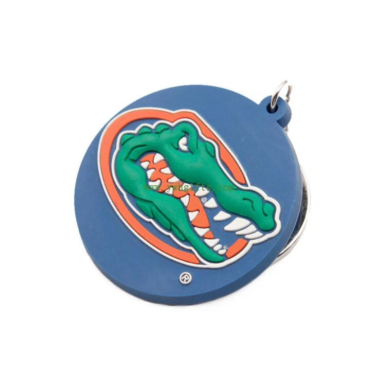 New Souvenir 3d PVC Rubber Car Key Cover 2d Keychain Keyring