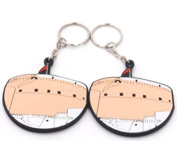 3D PVC Bear Keychains With Logo