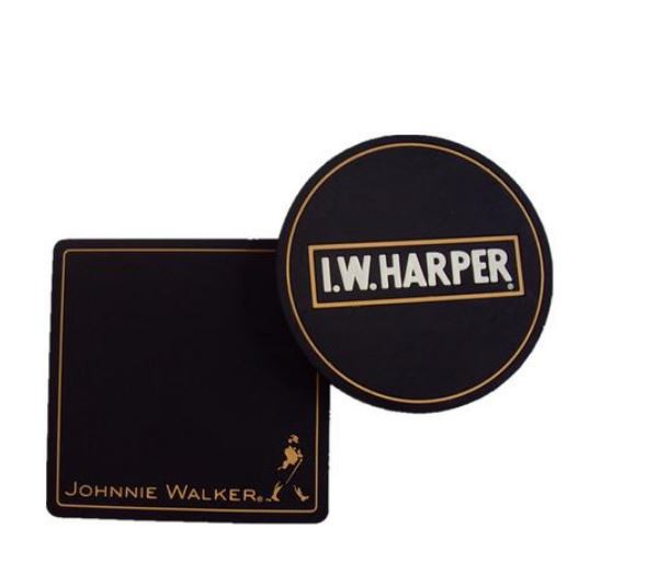 soft pvc drink coasters