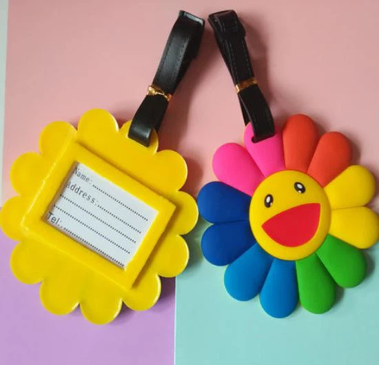 cartoon pvc rubber luggage tags bag tag
