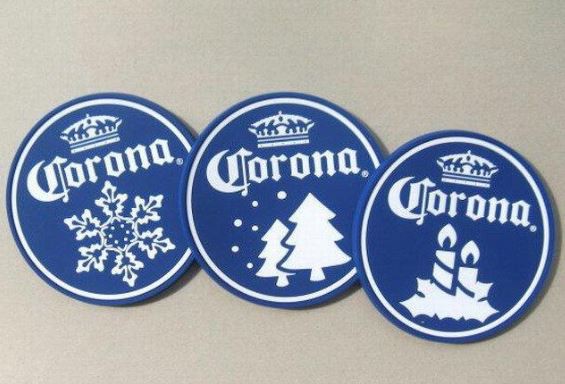 soft pvc drink coasters