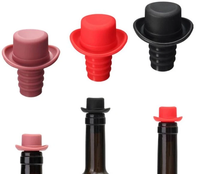 Silicone Hat Bottle Caps Wine Stopper Silicone Hat Bottle Caps Wine Stopper