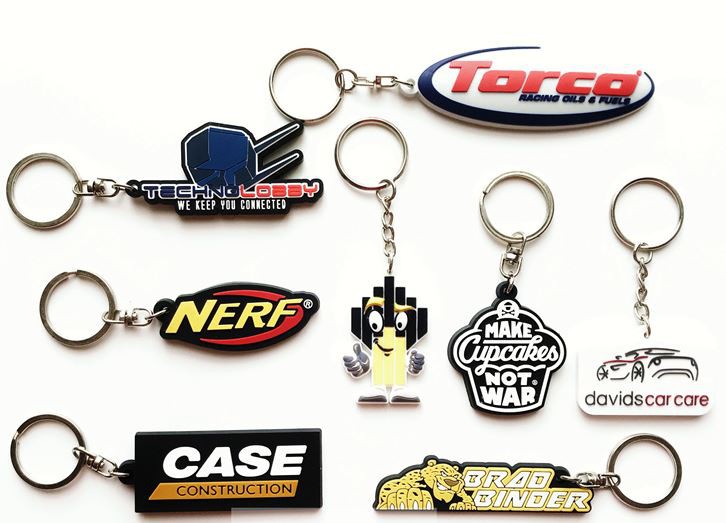 2D pvc keychains
