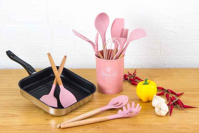 12pcs cooking silicone kitchen utensils set 12pcs cooking silicone kitchen utensils set