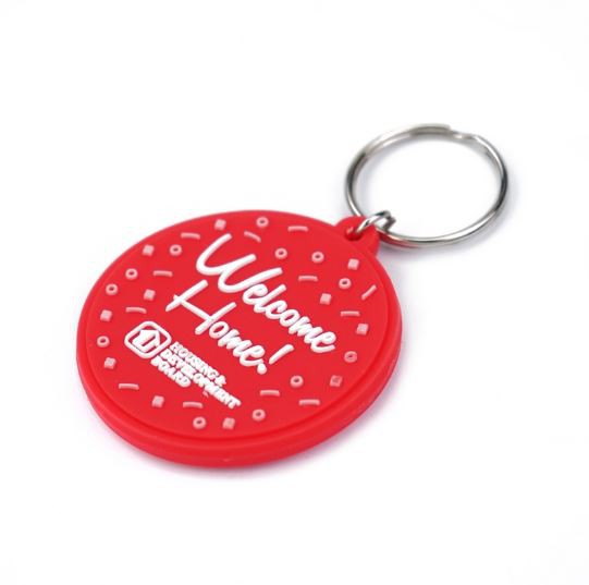 Soft Pvc Rubber Wristband Silicone keychain