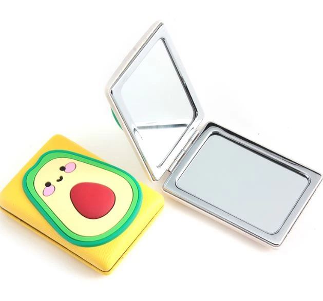Rubber Silicon Dinosaur Pocket Compact Mirror