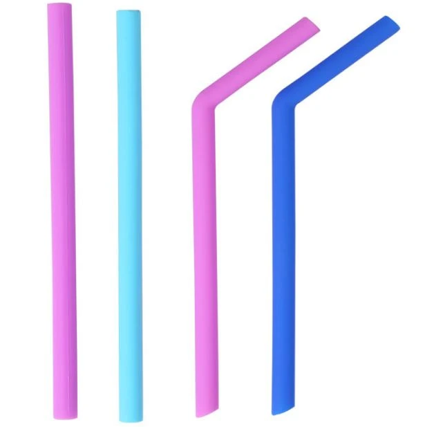 Silicone Rubber Collapsible Straws With Case Silicone Rubber Collapsible Straws With Case