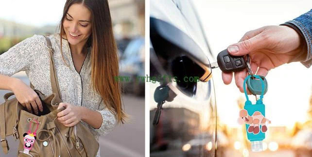 Empty Bottles 30ml hand sanitizer keychain holder Empty Bottles 30ml hand sanitizer keychain holder