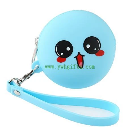silicone rubber keychain coin purse