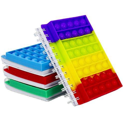Silicone Pop Push Popit Fidget Notebook