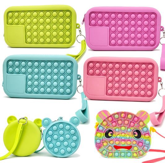 Silicone Pretty Bubble Pencil Case 