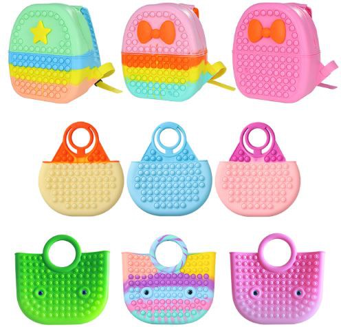 Purse Silicone Popit Fidget Bag 