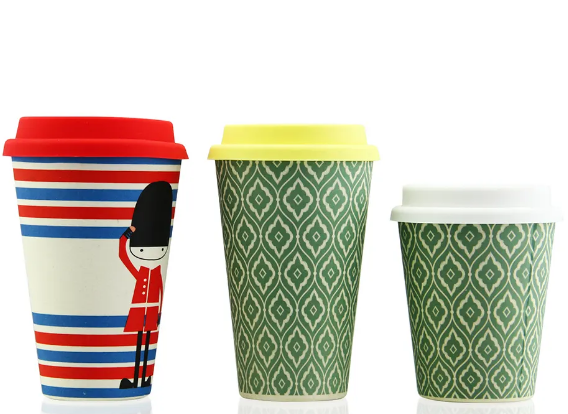 Bamboo fiber coffee cups
