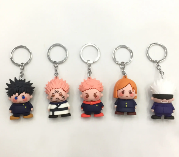 silicone figure keychain