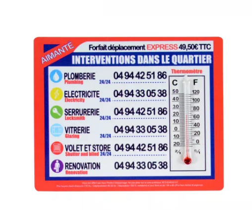 fridge magnet with thermometer