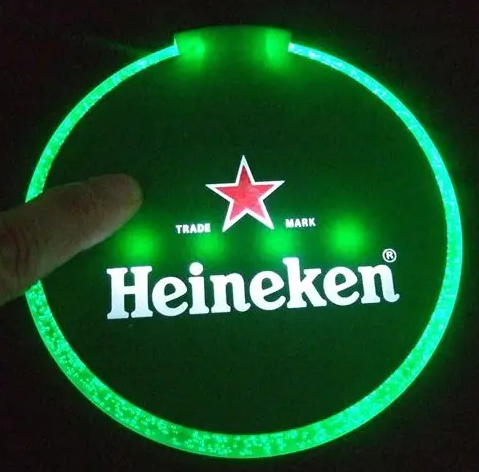Luminous drink coaster