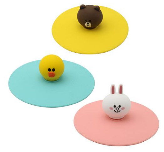 LED silicone mug lids