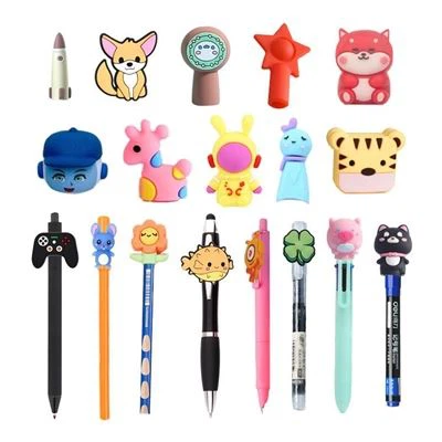 Top 4 Custom 3D Cartoon Soft PVC Pen Caps Factory