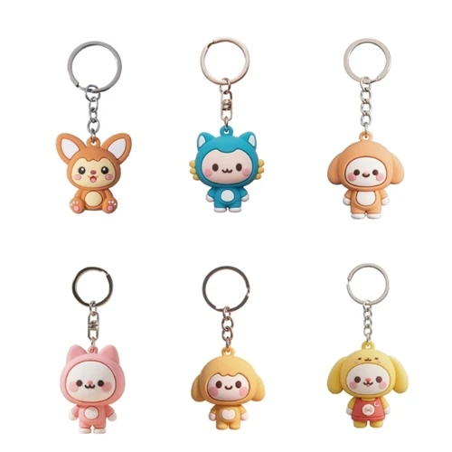 OEM/ODM Silicone Mascot Character Keychains Manufacturer