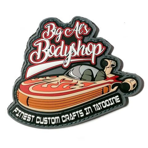 Shaped Logo Pvc Morale Patches Custom