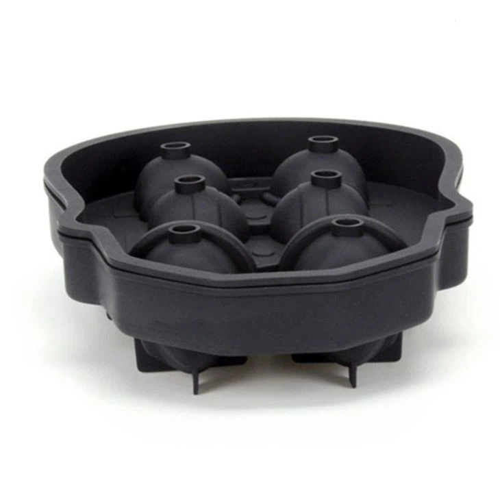 Silicone 3D Skull Ice Skull With Top Hat Cube Tray