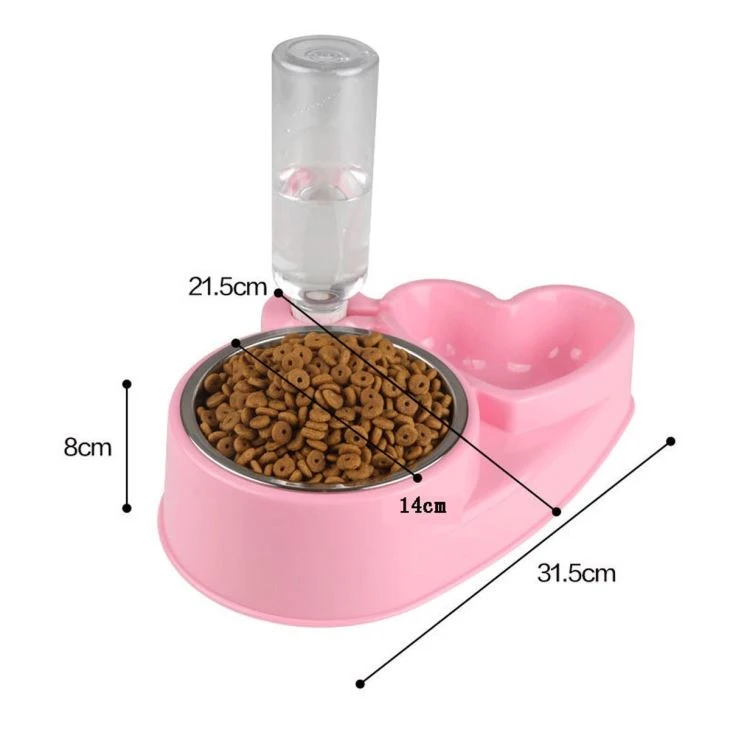 Silicone Food Water Mat Bowl Pink Tray Non Spill Skid Resistant