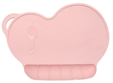 Silicone Placemat Bowl Compartments Plate For Kids