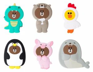 Characters Silicone Hand Mirror For Portable Cosmetic