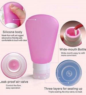 Silicone Travel Bottles Portable Leak Proof Toiletry Containers