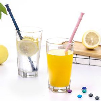Sustainable Eco Friendly Silicone Reusable Drinking Straw