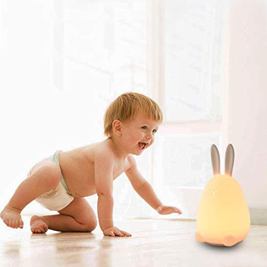 Tap Control Rabbit Silicone Nursery Lamp