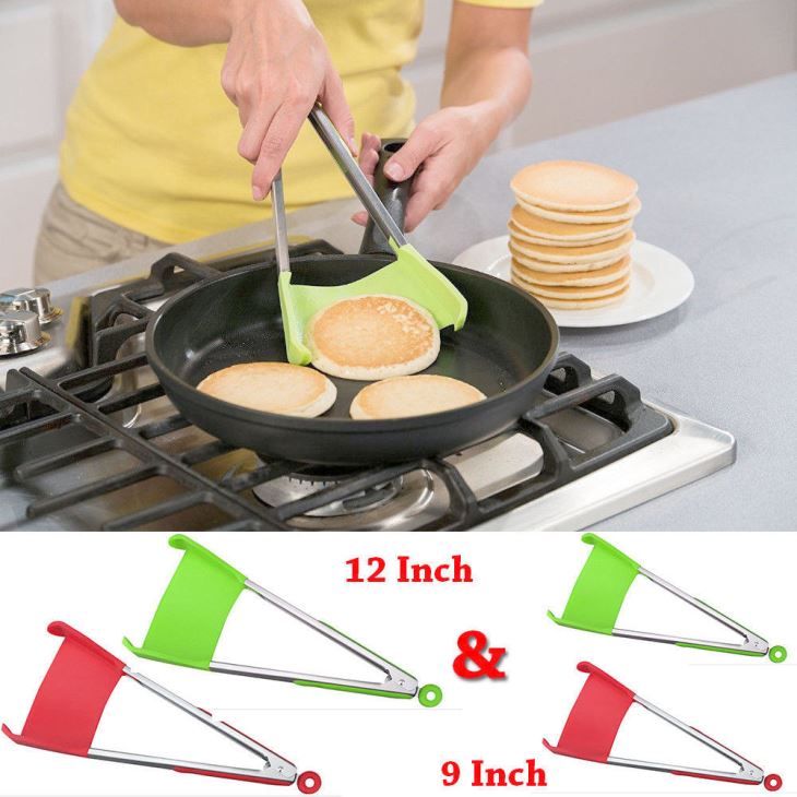 2 In 1 Kitchenware Tongs Spatula Tongs