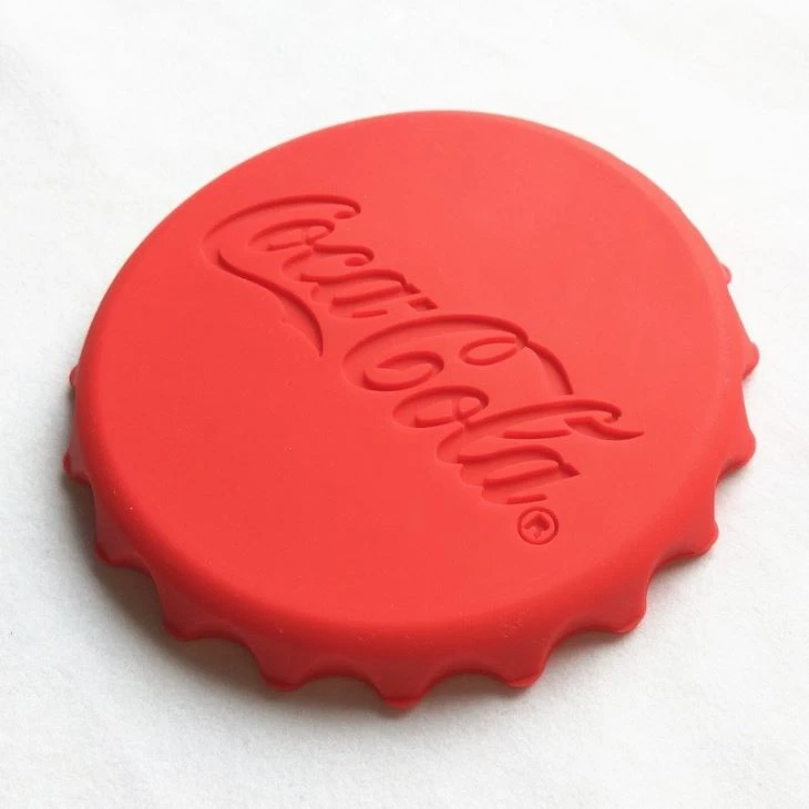 Advertising PVC Beer Coaster Bottle Cap Shaped