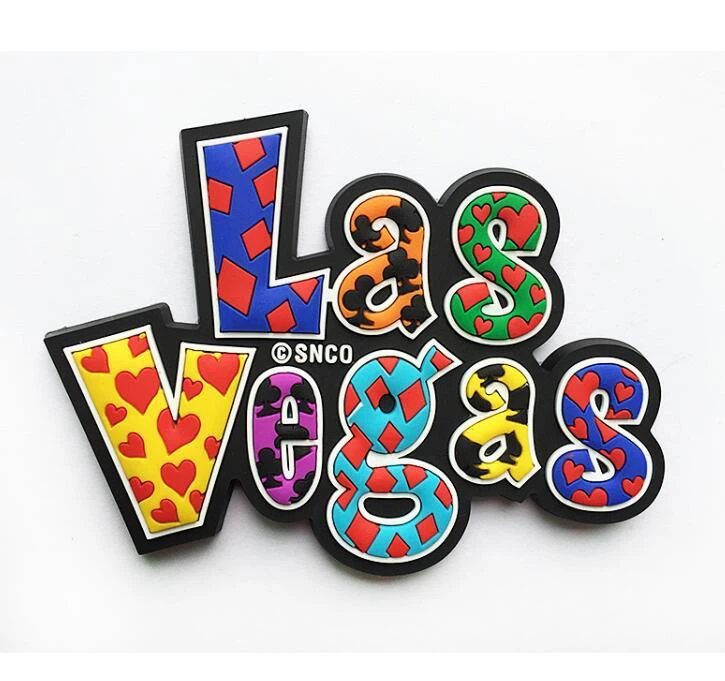 Best Sell 3d Letter Soft Pvc Tourist Souvenir Fridge Magnet