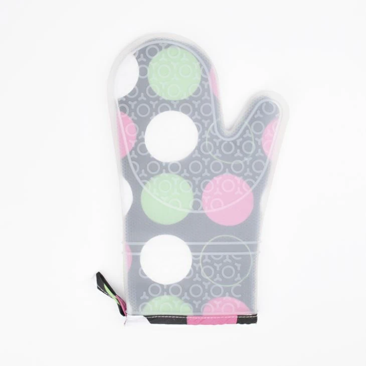 Cotton Fabric Gloves Silicone Oven Mitts For Food