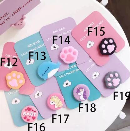 Cute Cartoon 3D Silicone Pop Grip For Phone