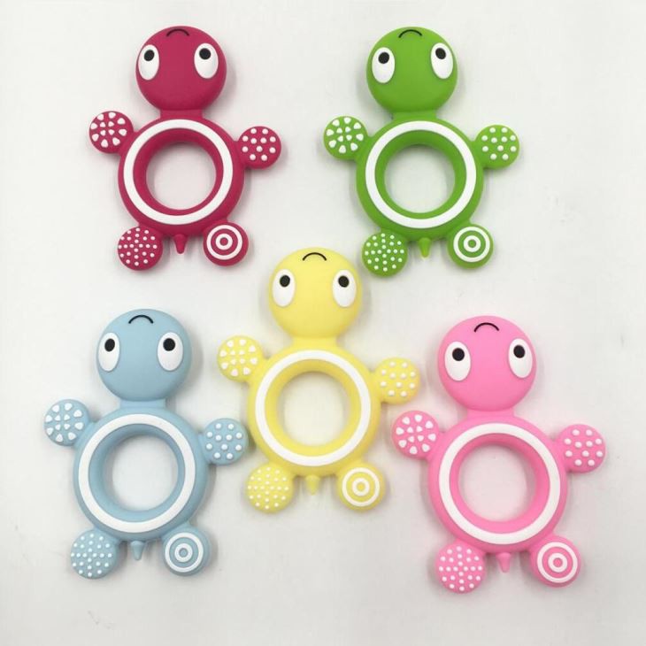 Cute Turtles Silicone Baby Teether