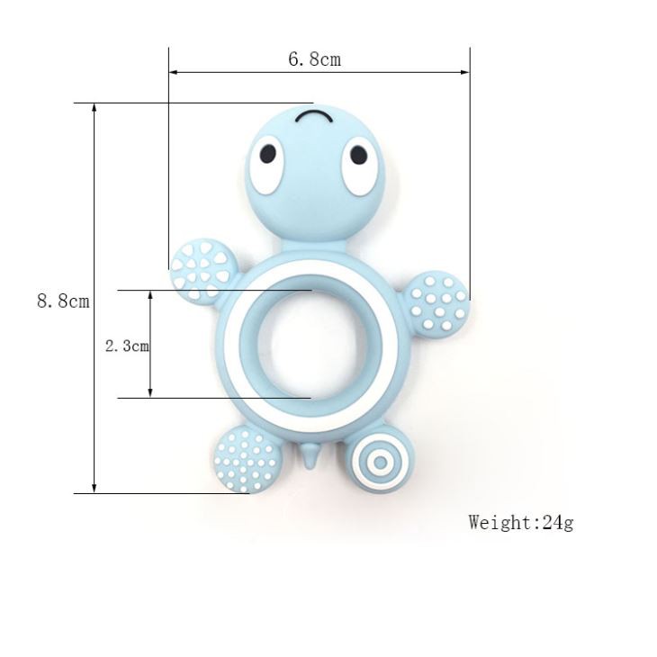 Cute Turtles Silicone Baby Teether