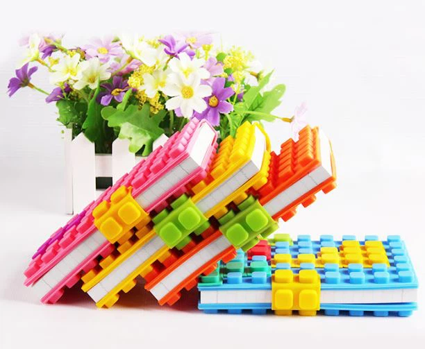 Lego Blocks New 3D Puzzle DIY Toy Silicone Notebook