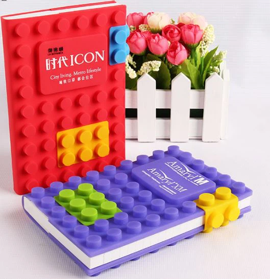Lego Blocks New 3D Puzzle DIY Toy Silicone Notebook