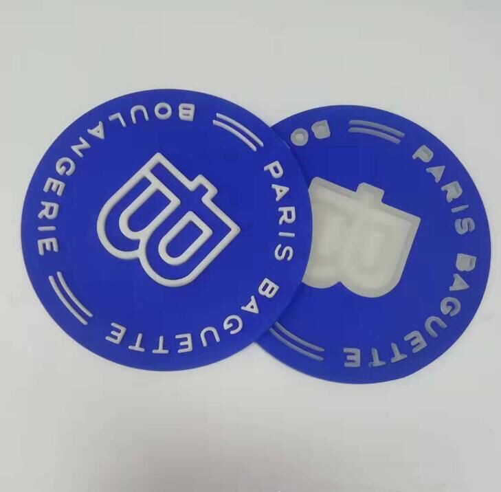 Non Slip Soft Drink PVC Coasters Silicone Tea Cups Pad