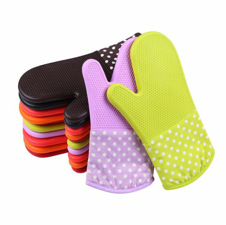 Oven Silicone Mitts Microwave Insulated Gloves