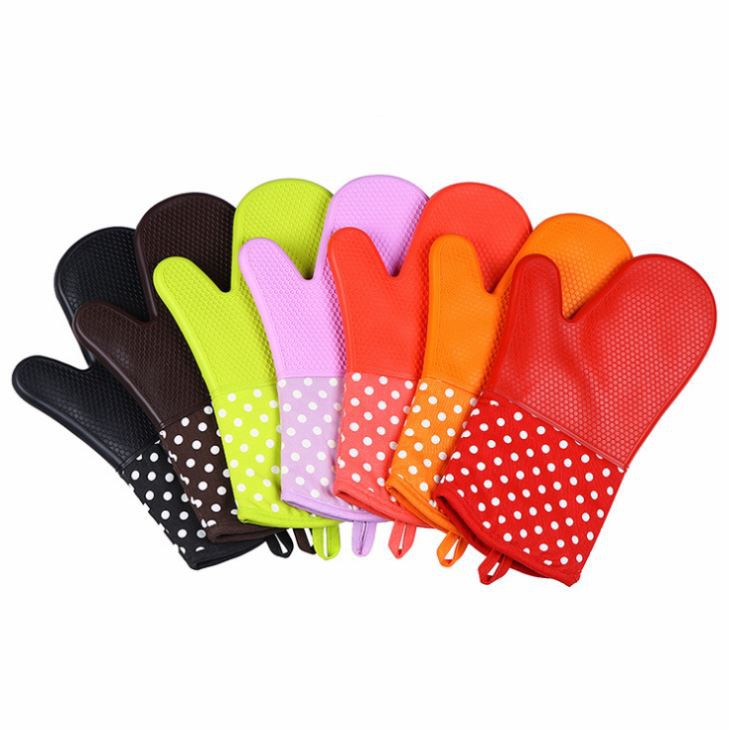 Oven Silicone Mitts Microwave Insulated Gloves